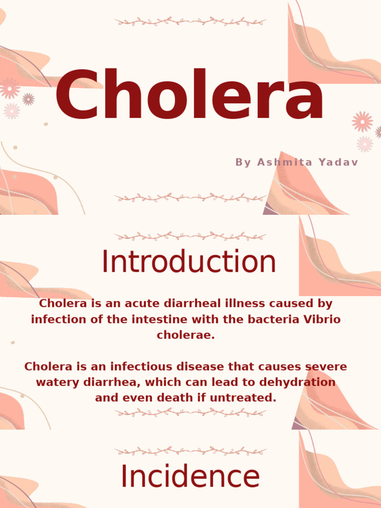 Understanding Cholera: Causes, Symptoms, and Treatment | PDF | Cholera ...