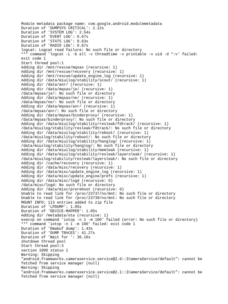 Android Module Metadata Analysis | PDF | Computer Engineering ...