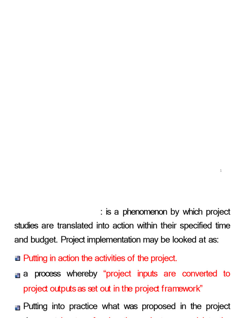 APMA Chapter 5 Project Implemtation Monitoring and Evaluation | PDF ...