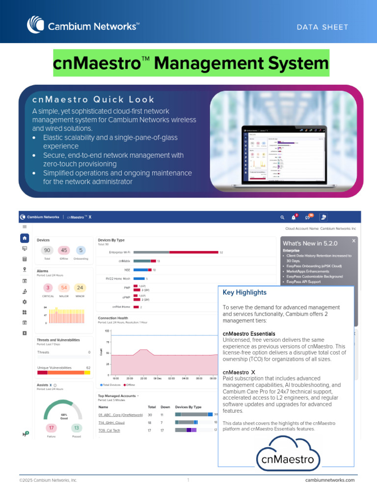 cnMaestro Management System Overview | PDF | Wi Fi | Computer Network