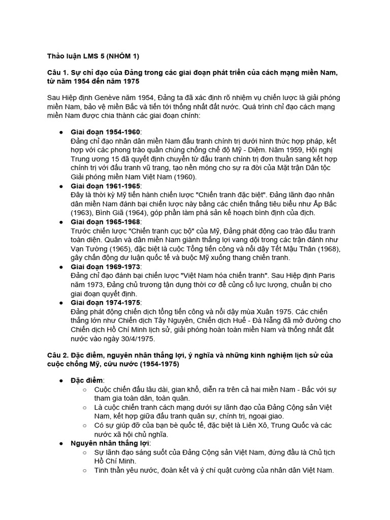 Nhóm 1 - LMS 5 | PDF