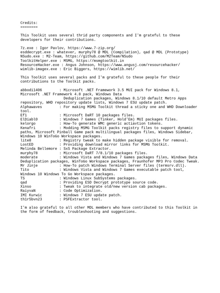 Credits | PDF