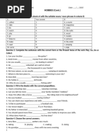 My Hobbies Worksheet for Students | PDF | Hobbies