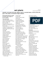 Drought Tolerant Plants