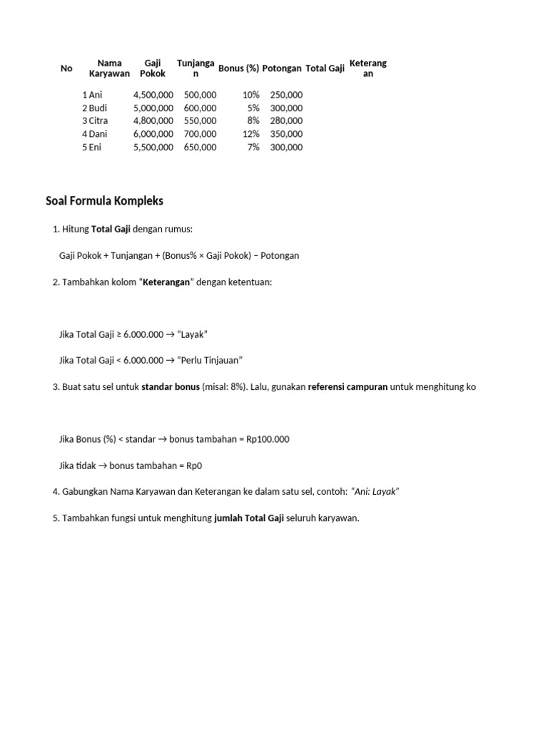 Soal Latihan JS 4 | PDF