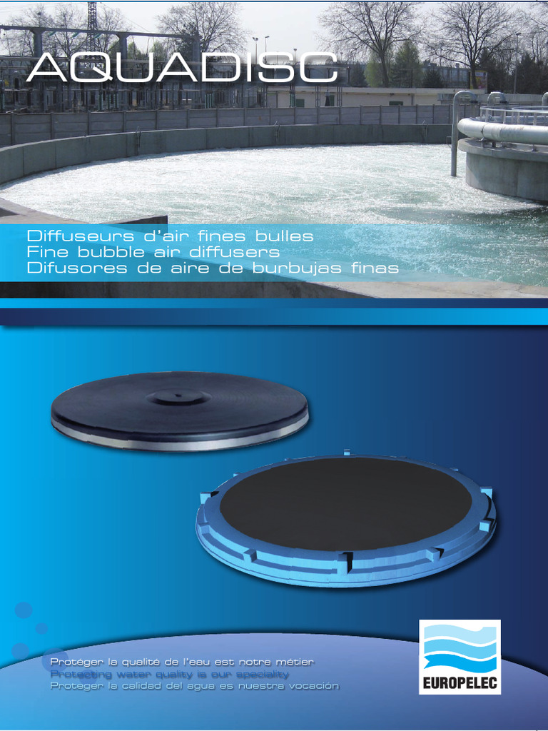 Diffuseurs d'air AQUADISC pour eaux usées | PDF | Génie du bâtiment