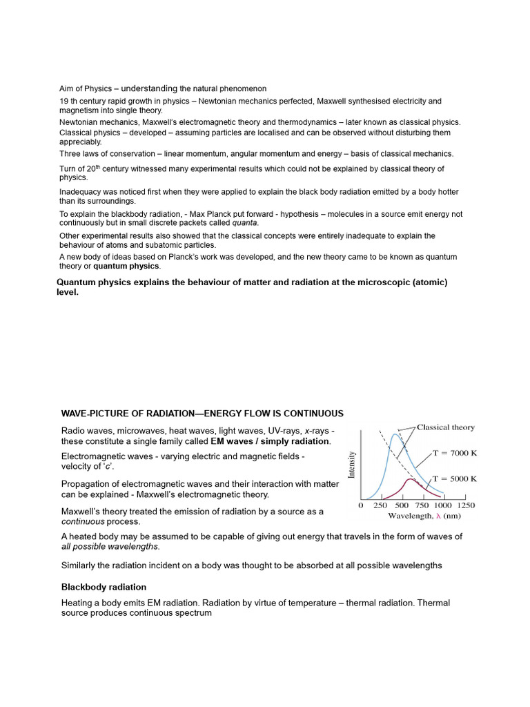 Understanding Blackbody Radiation and Quantum Theory | PDF ...