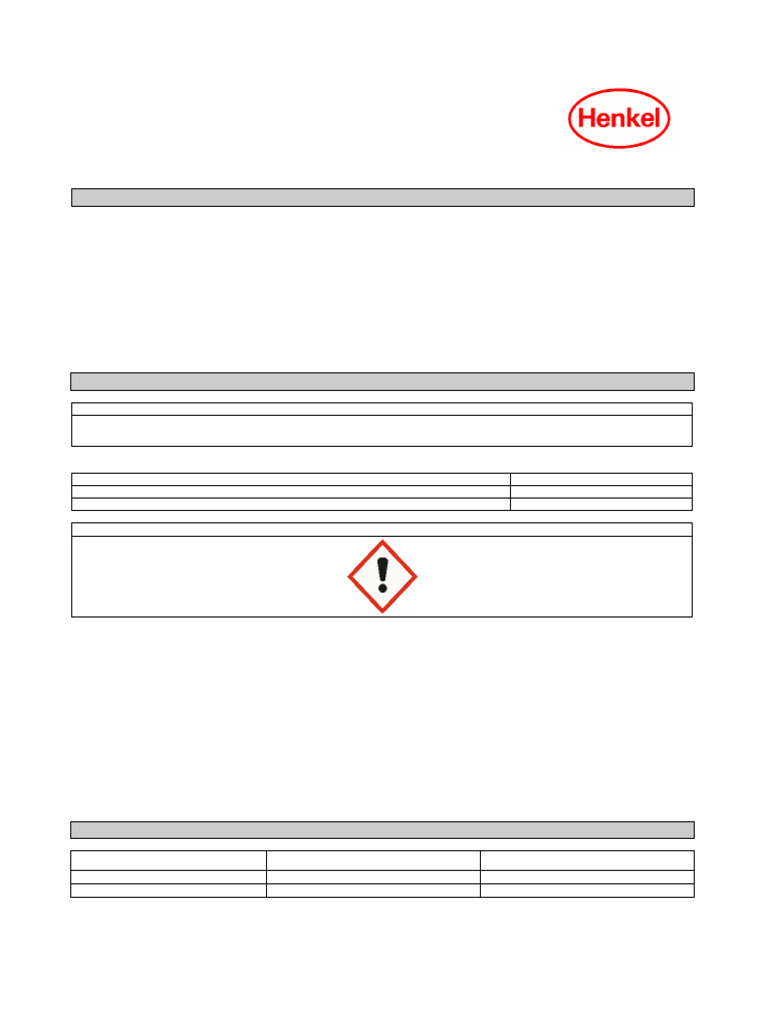 Bonderite L-GP GP 460 Safety Data Sheet | PDF | Occupational Safety And ...