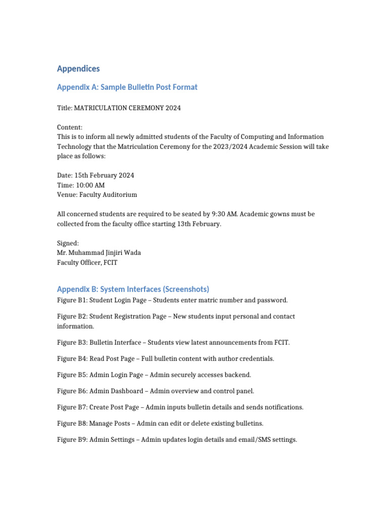 SLUBulletin Final Appendices | PDF