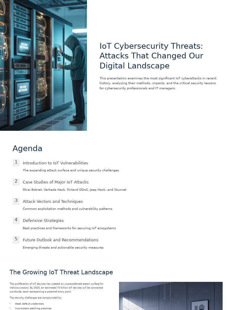 Major IoT Cybersecurity Attacks Explained | PDF | Security | Computer ...