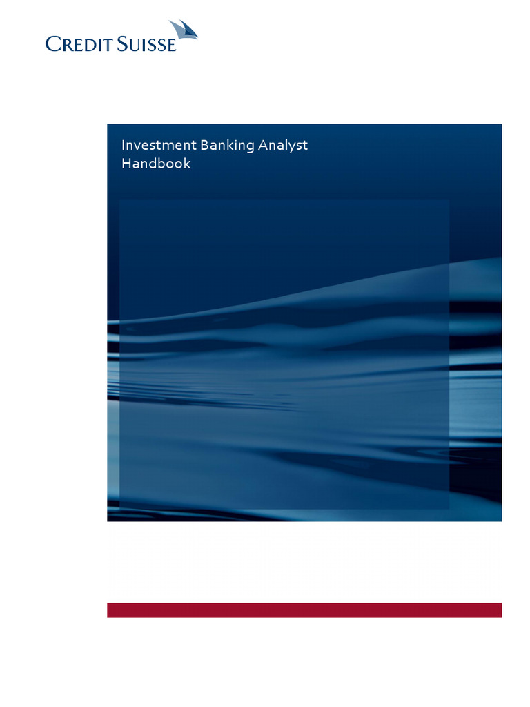 Investment Banking Analyst Handbook | PDF | Valuation (Finance ...