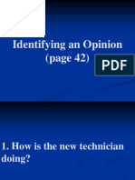 Identifying An Opinion (Page 42)