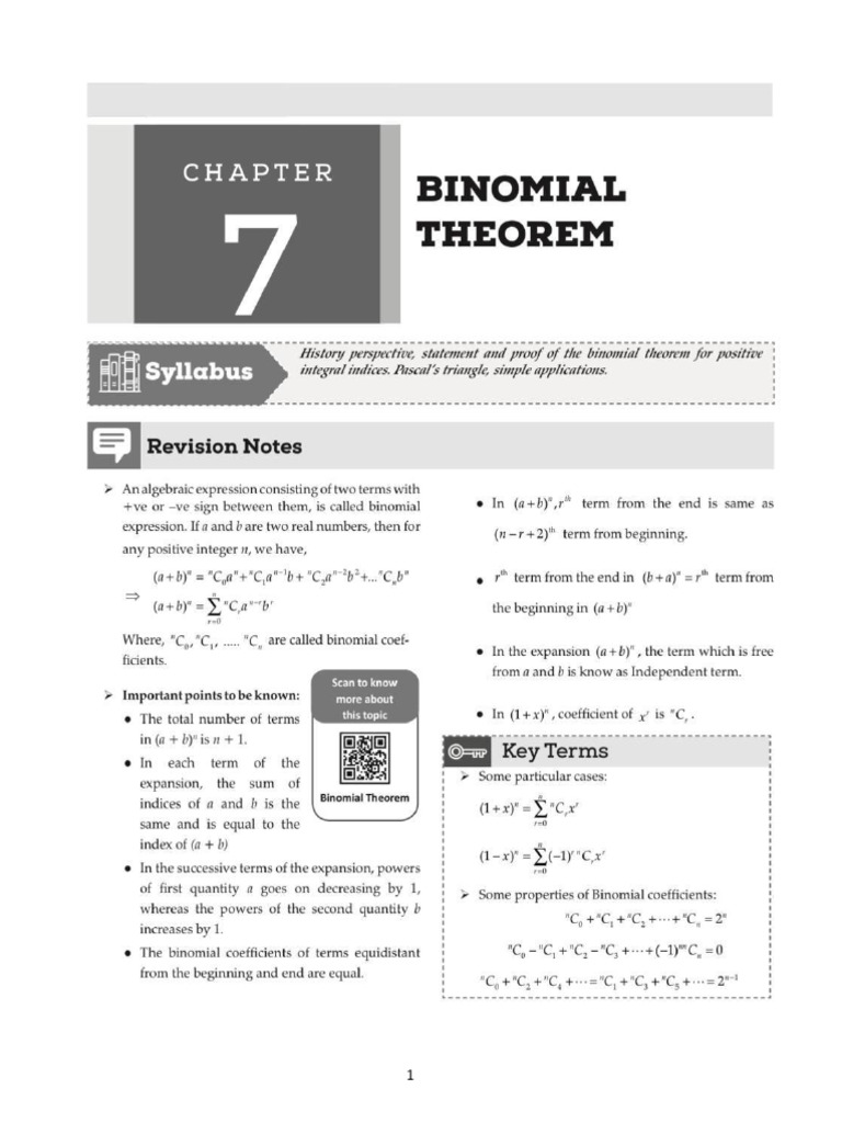 Binomial Theorem Evaluations and Expansions | PDF | Combinatorics ...