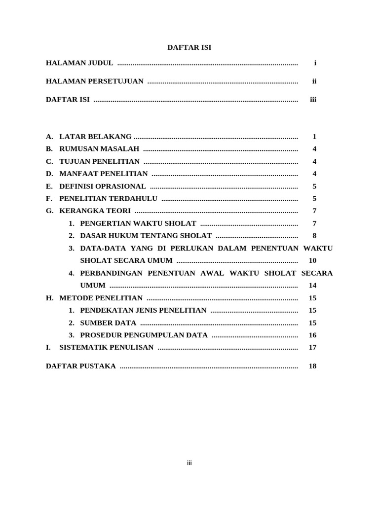 Daftar Isi | PDF