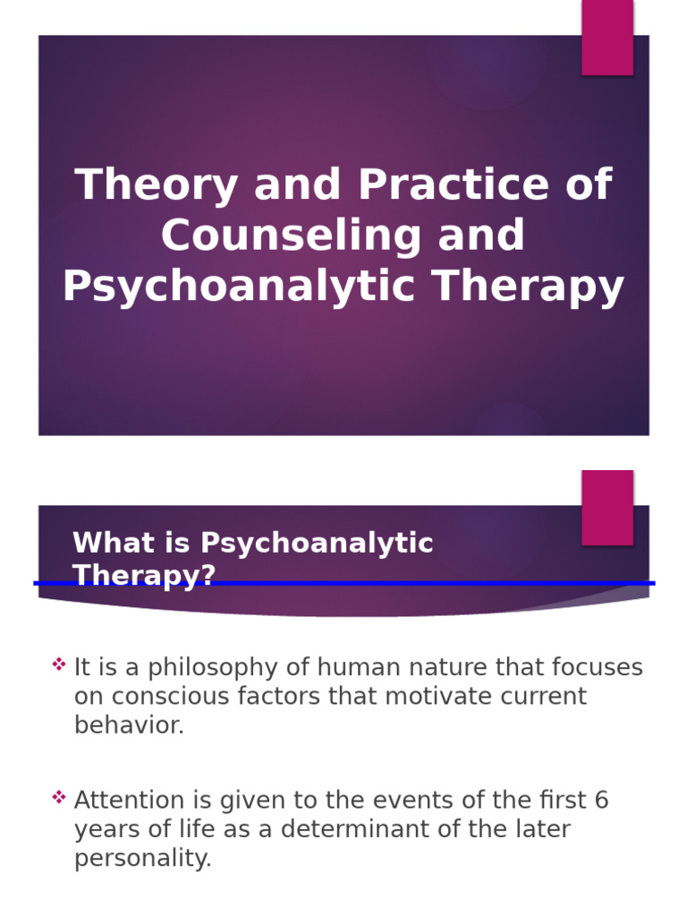 Understanding Psychoanalytic Therapy | PDF | Psychoanalysis ...
