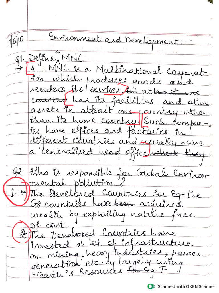 Environment and Development Notes | PDF