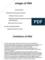 Advantages of HRA
