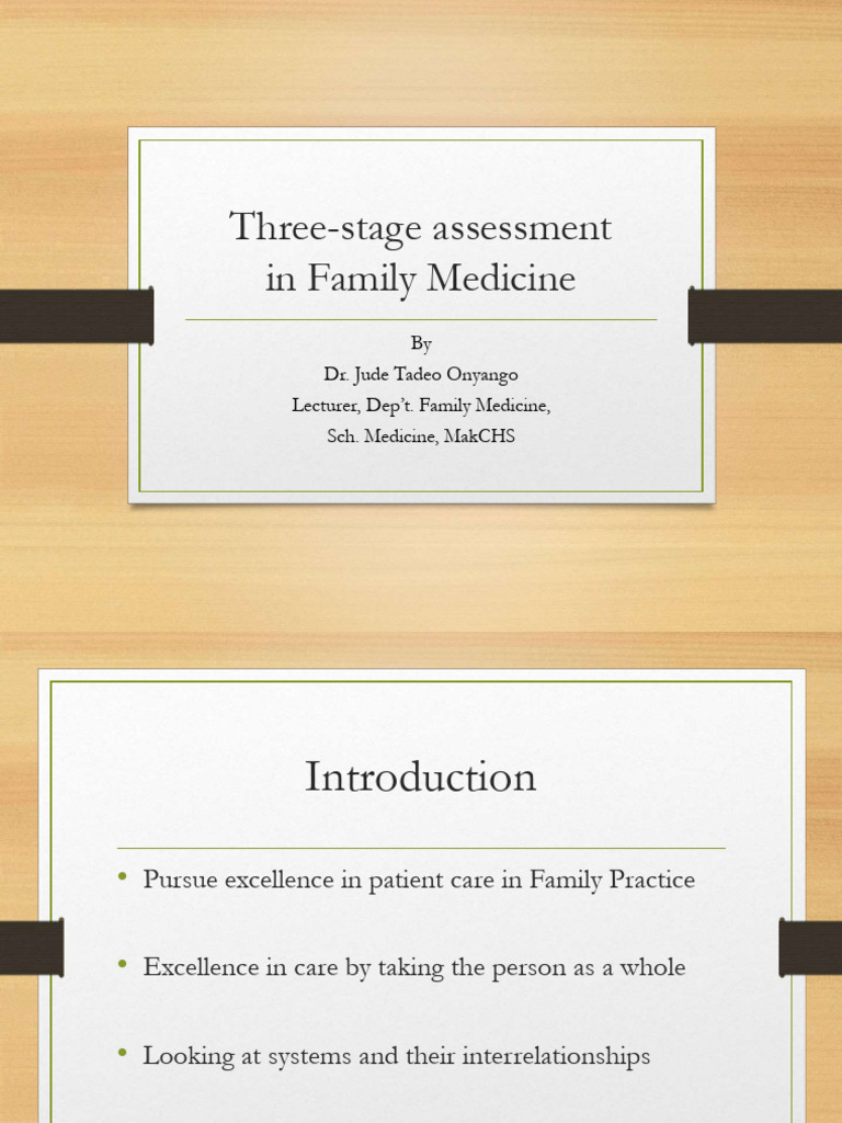 Three-Stage Assessment in Family Medicine | PDF | Headache | Pain