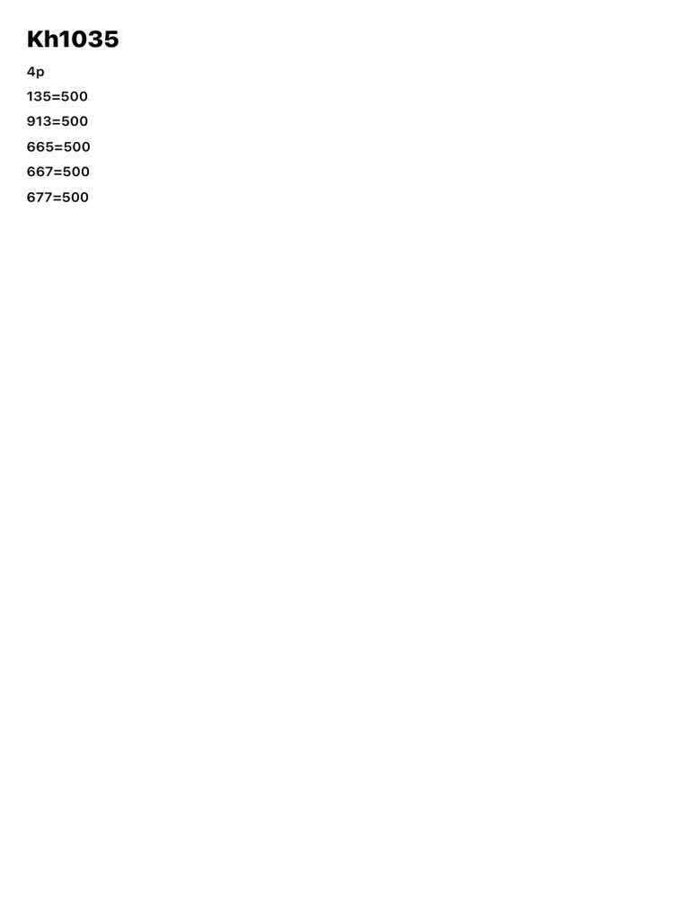 KH 1035 | PDF