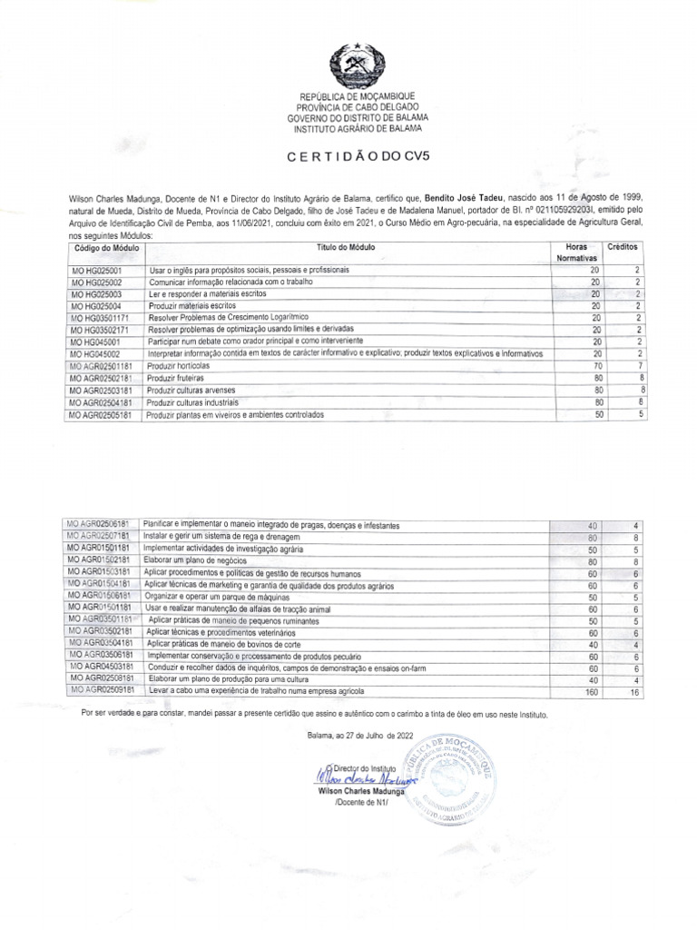 Certidão Agrario | PDF