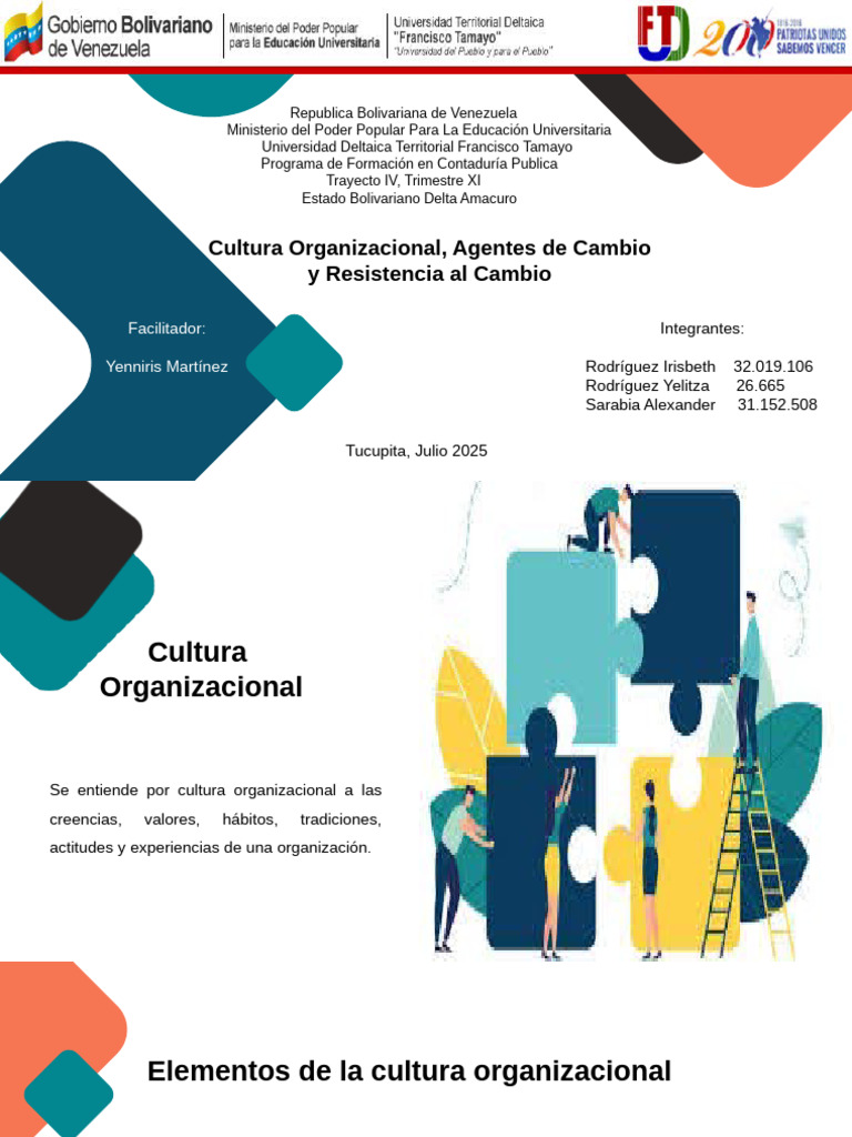 Cultura Organizacional y Agentes de Cambio | PDF | Cultura ...