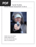 Download Social Studies SBA by Sashi Sarah Robin SN89808922 doc pdf