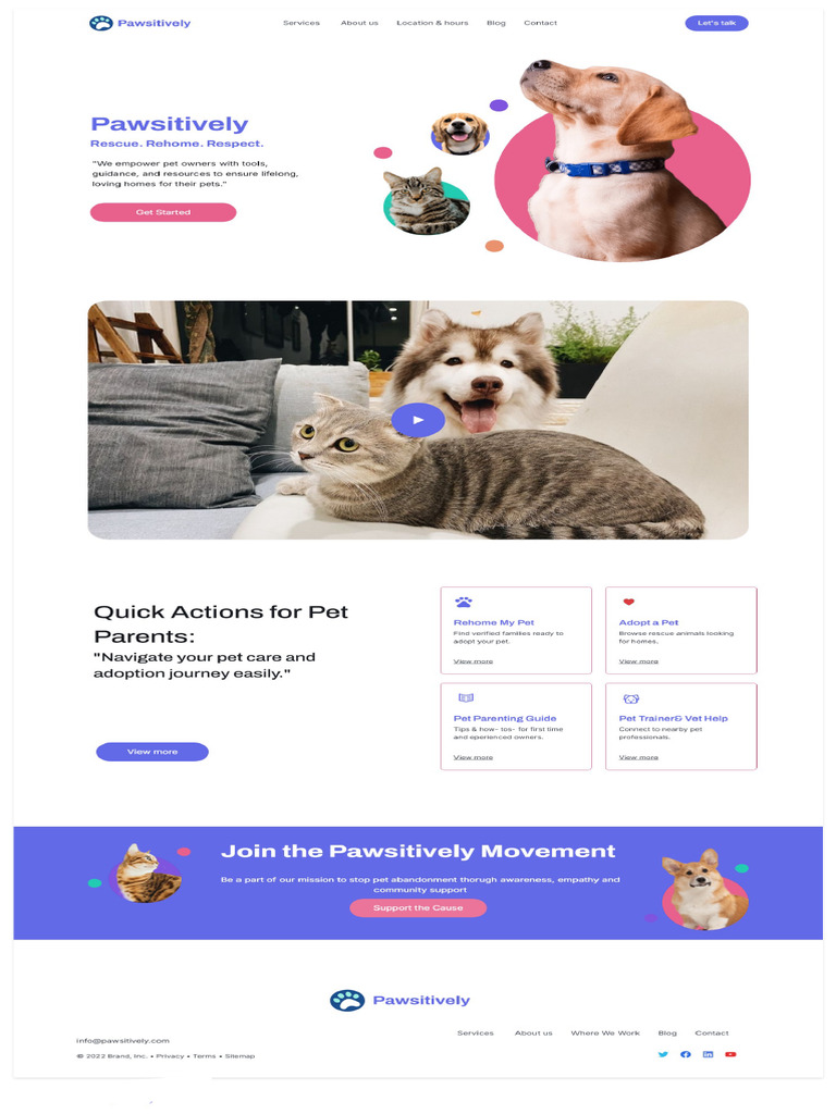 Pawsitively Website | PDF
