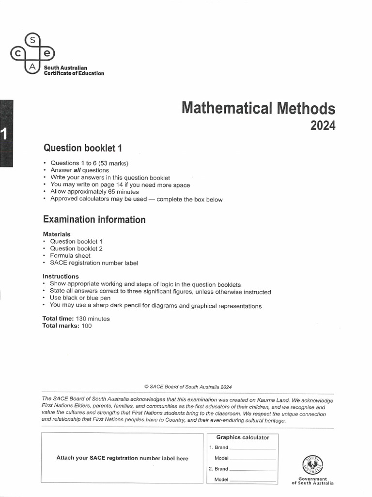 2024 Mathematical Methods Paper | PDF