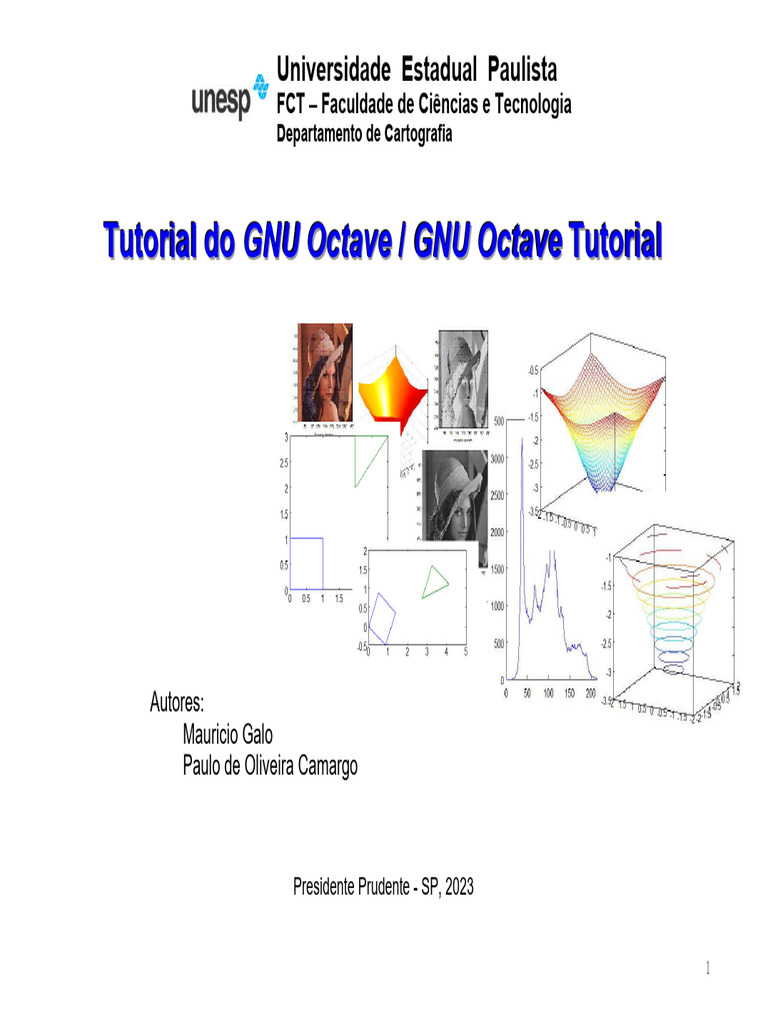 Tutorial Completo do GNU Octave | PDF | Número real | Matriz (Matemática)