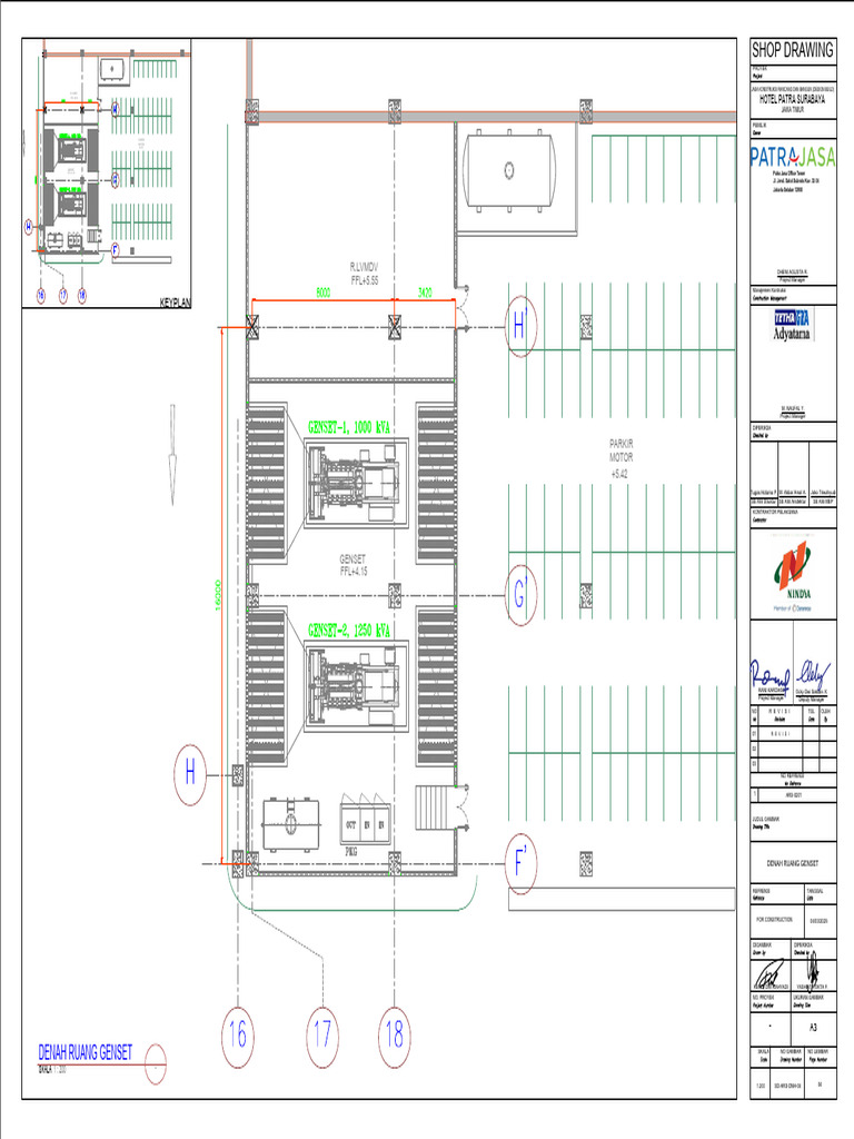 Denah Ruang Genset Hotel Patra | PDF