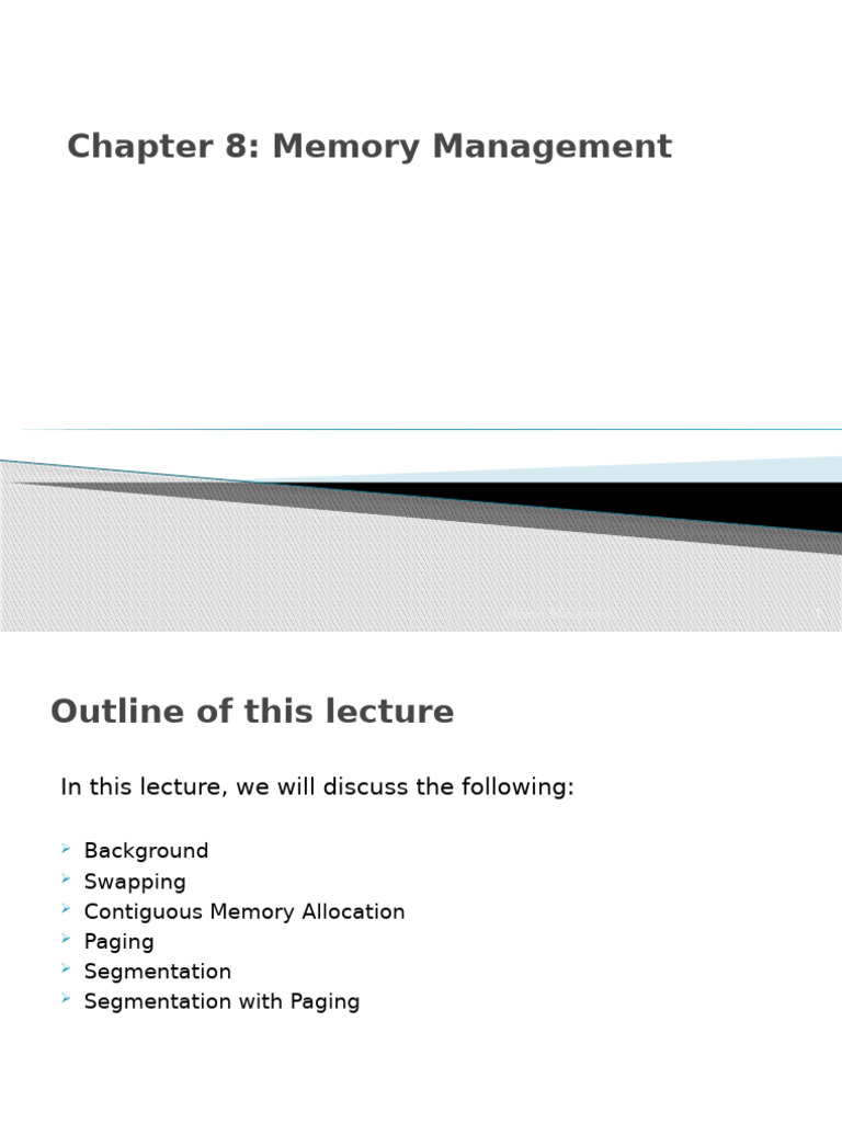 Chapt8 Memory Management Unified | PDF | Computer Data Storage ...