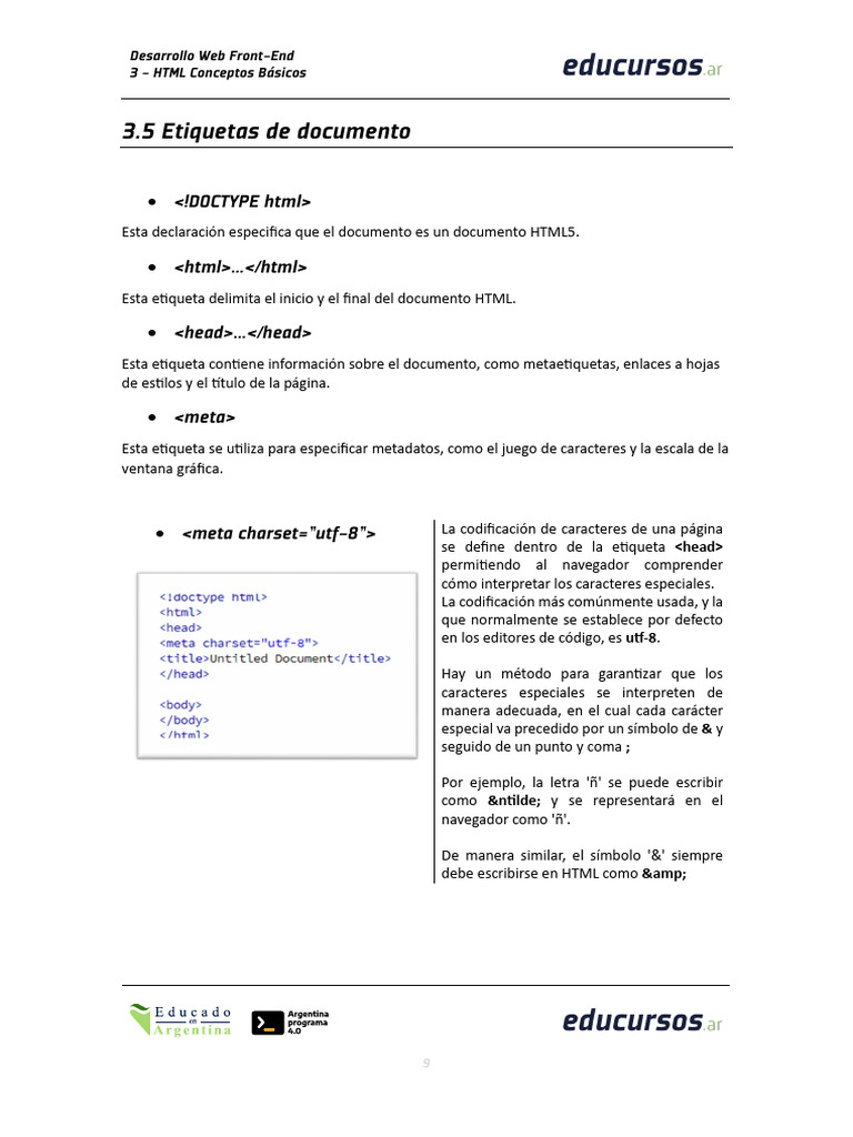 Conceptos Básicos de HTML en Desarrollo Web | PDF | HTML | Software