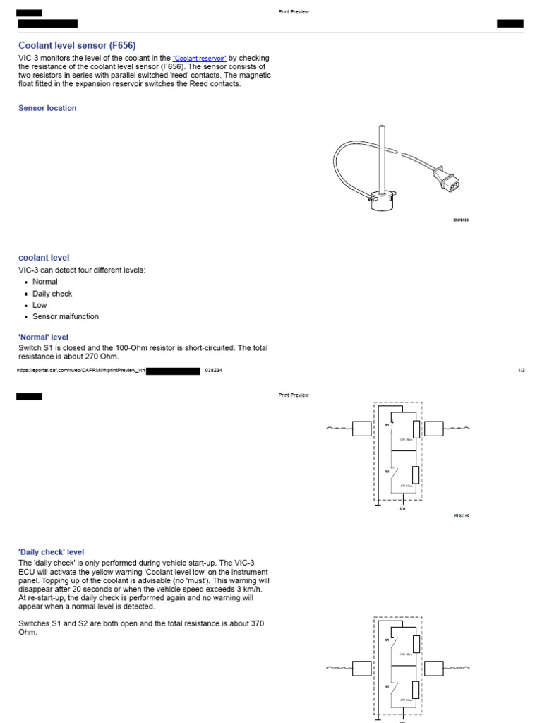 Coolant Level Sensor Monitoring Guide | PDF | Resistor | Manufactured Goods