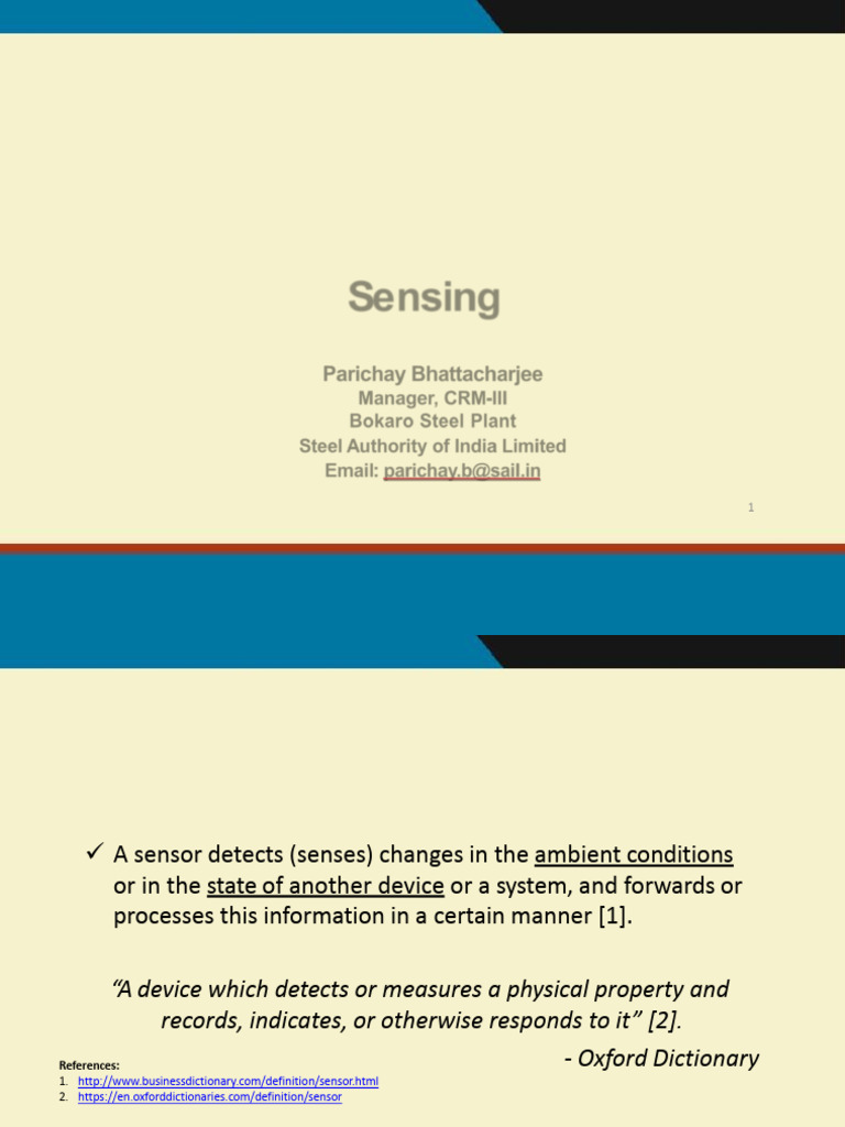 Overview of Sensors and Actuators | PDF | Actuator | Sensor