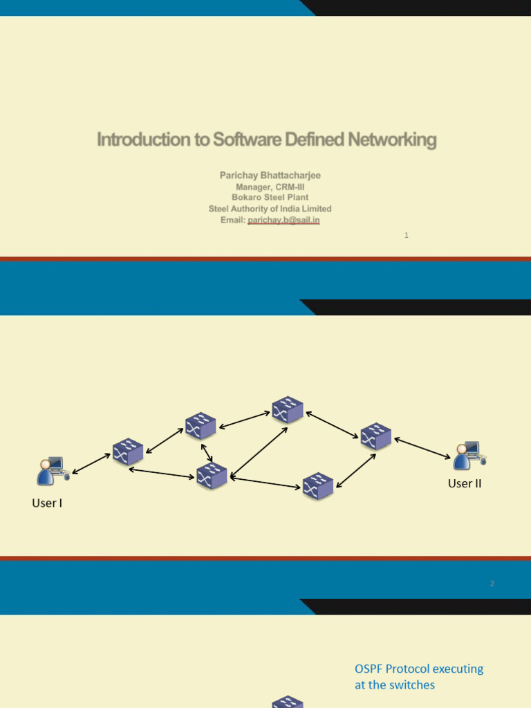D2S2 Introduction To SDN | PDF | Computer Network | Wireless Sensor Network
