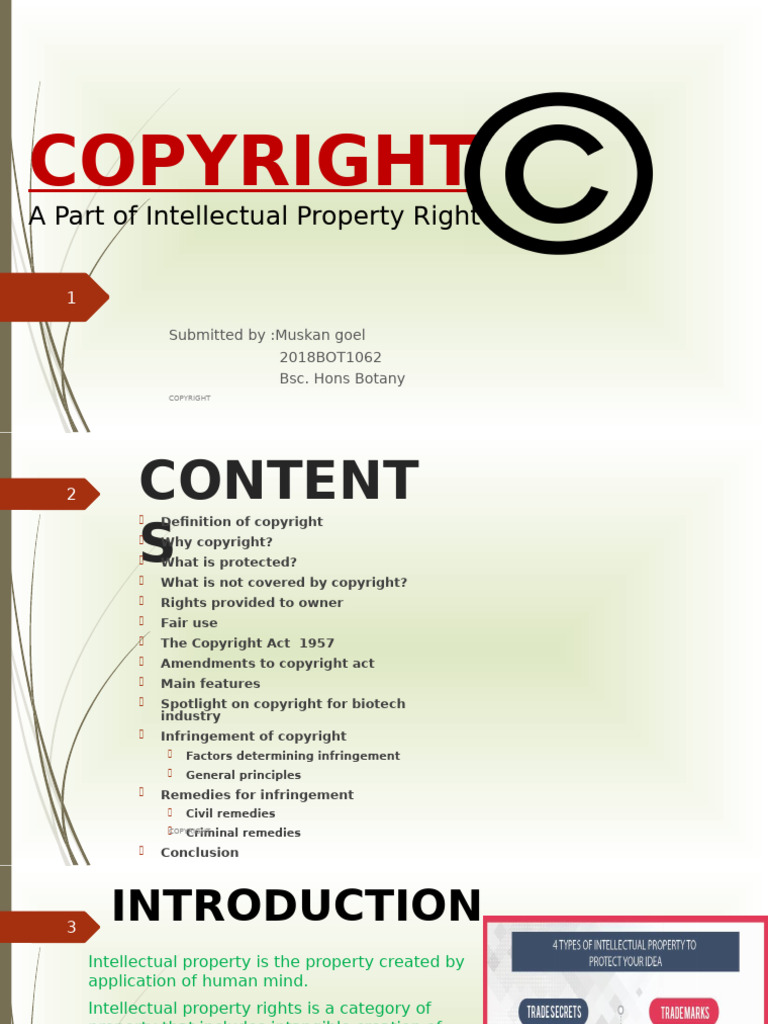 Understanding Copyright Law Essentials | PDF | Copyright | Patent