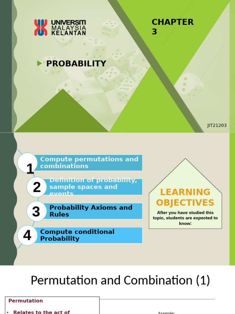 Chapter 3 Probability | PDF | Probability | Permutation