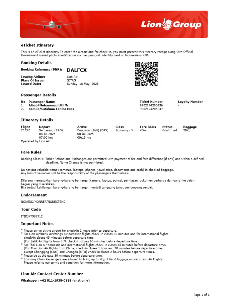 Tiket Berangkat | PDF | Ticket (Admission) | Civil Aviation