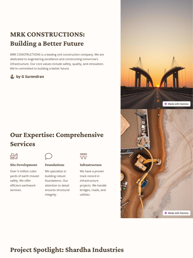 MRK Constructions Building A Better Future | PDF | Building Information ...