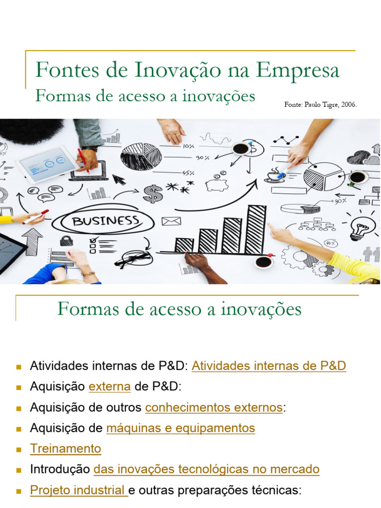 Fontes de Inovação nas Empresas | PDF | Inovação | Pesquisa e ...