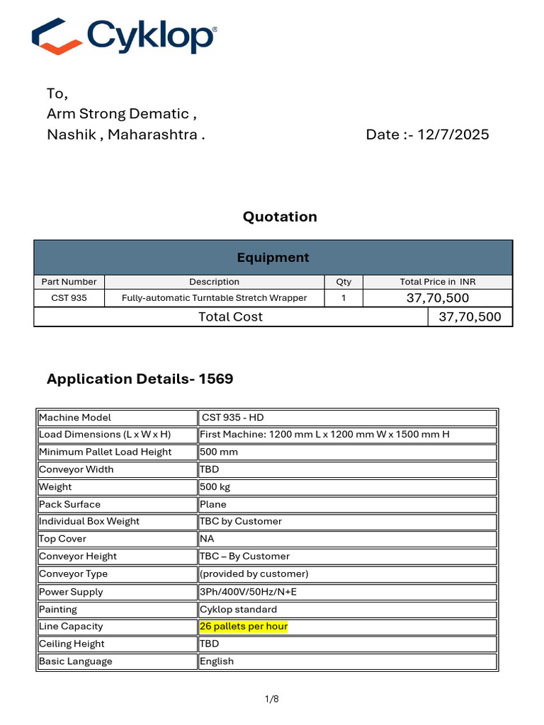 1569 Stretch Wrapping CST935 | PDF | Pallet | Engines