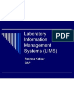 Laboratory Information Management Systems (LIMS) : Reshma Kakkar GAP