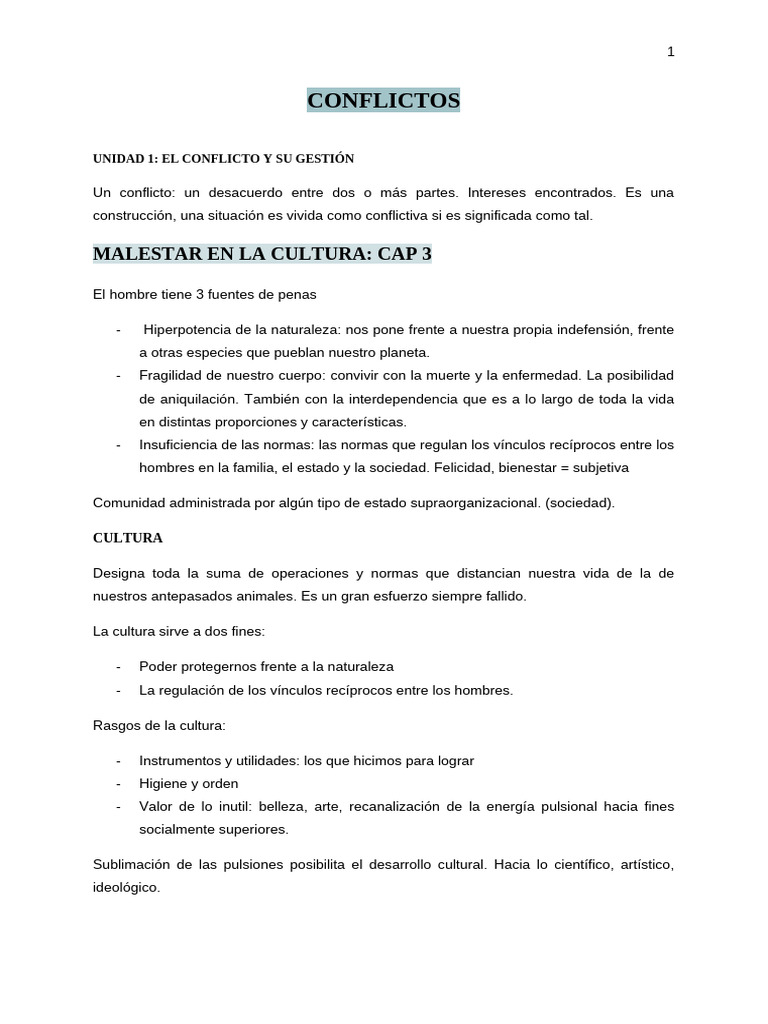 Emociones en la Resolución de Conflictos | PDF | Conflicto (proceso ...