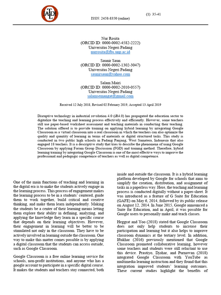 EJ1325214 | PDF | Teachers | Learning