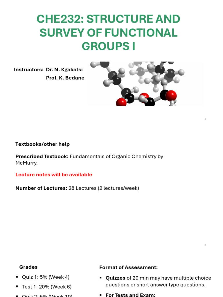 Organic Chemistry Functional Groups Overview | PDF | Isomer | Chemical ...