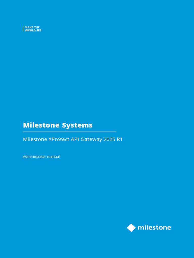 Milestone XProtect API Gateway Manual | PDF | Computer Network ...