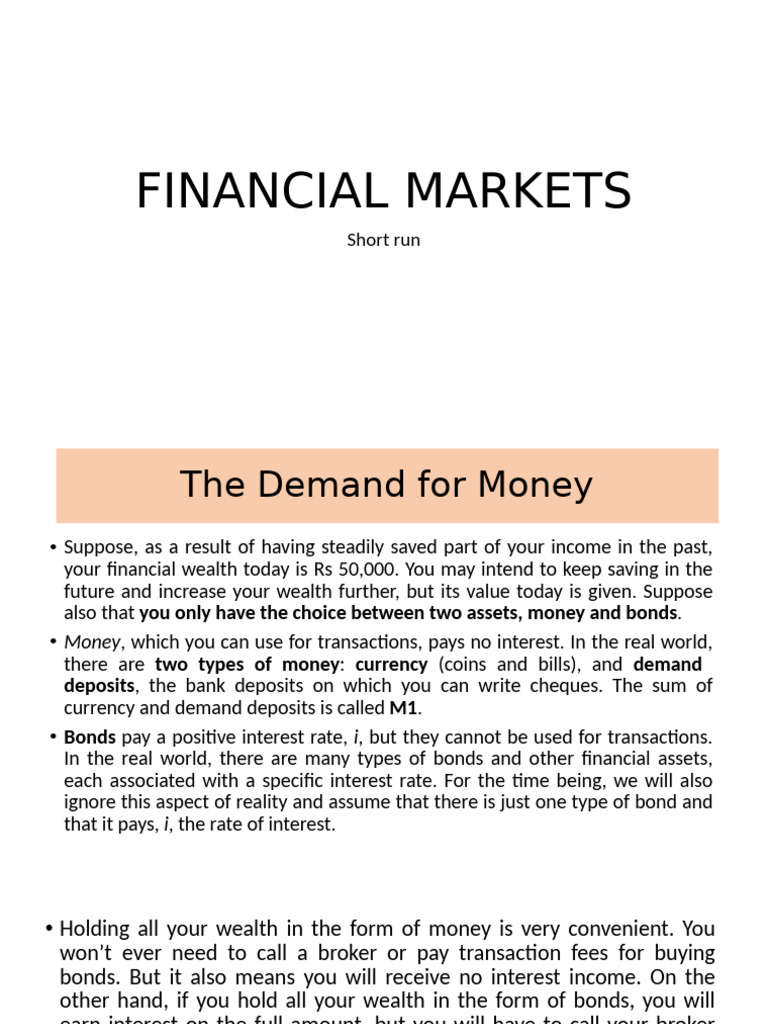 Understanding Money Demand and Interest Rates | PDF | Interest | Demand ...