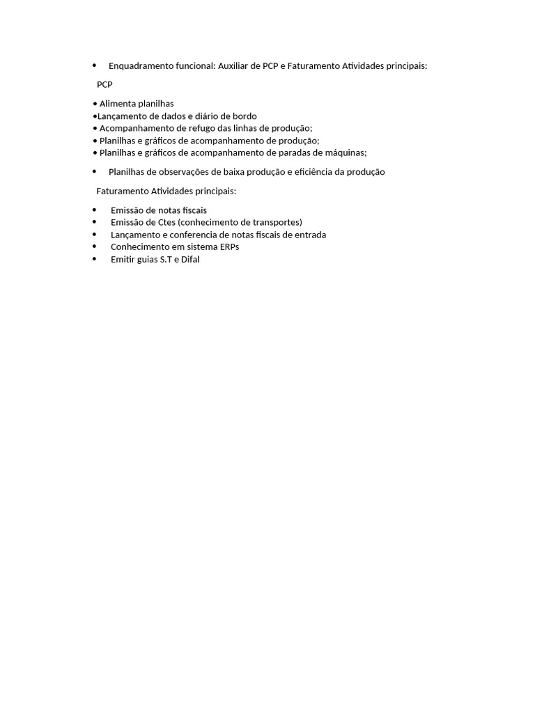 Enquadramento Funcional 2025 | PDF