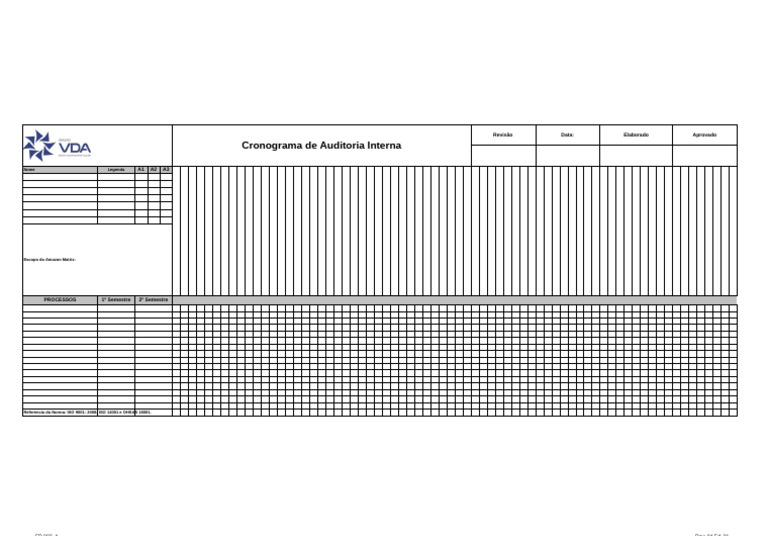 Cronograma de Auditoria Interna 2023 | PDF