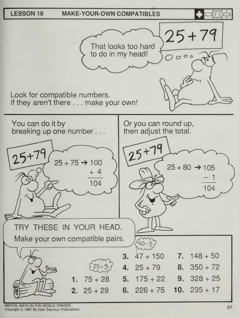Grade 7 Compatible Numbers Worksheet | PDF | Chess | Chess Theory